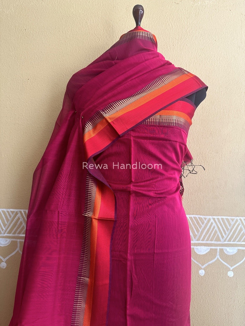 Maheshwari Rani Pink Multicolour Dress Material RTP017