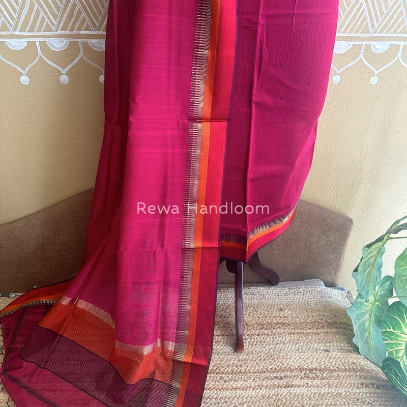 Maheshwari Rani Pink Multicolour Dress Material RTP017