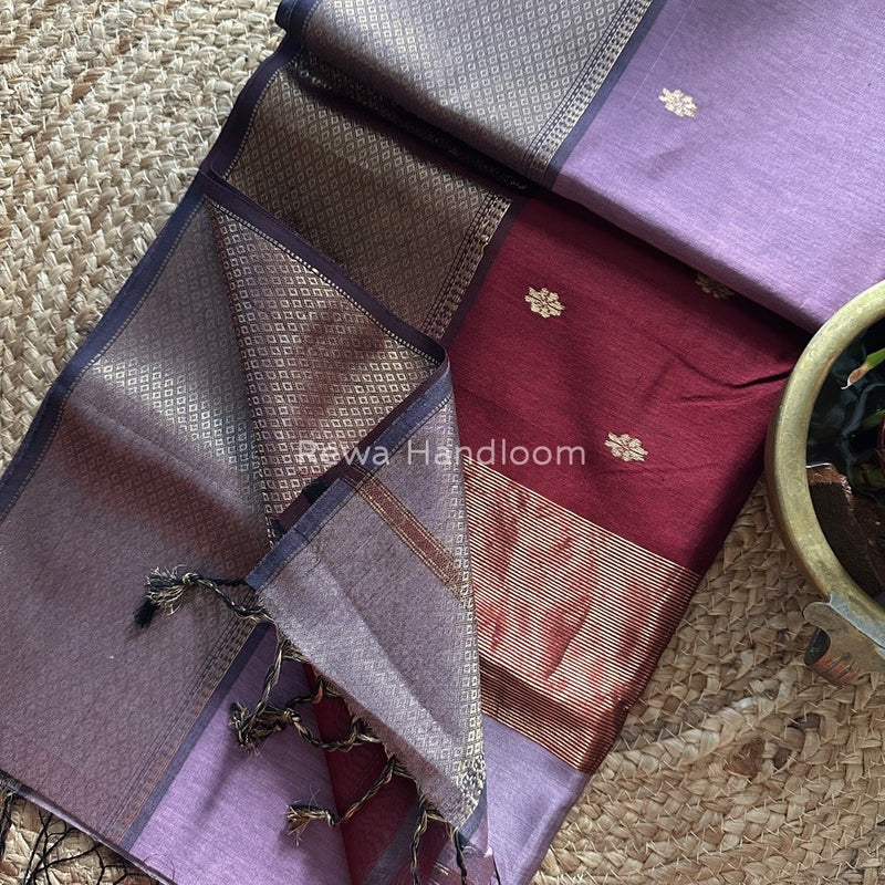 Maheshwari Zari Skirt Butti Saree