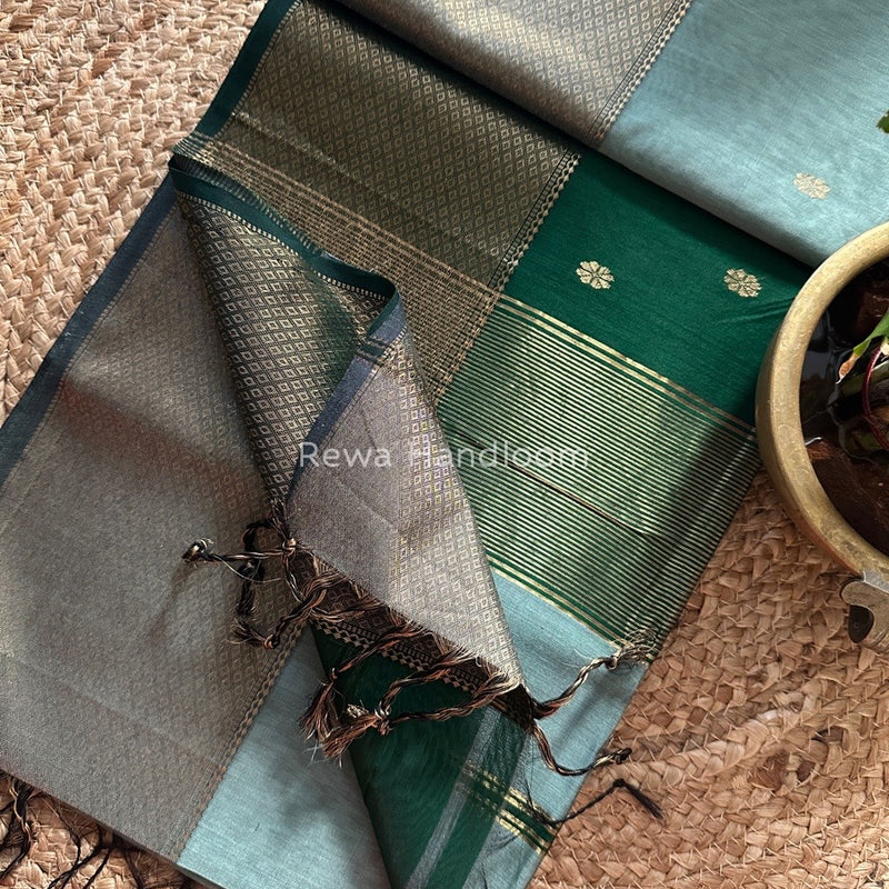 Maheshwari Zari Skirt Butti Saree
