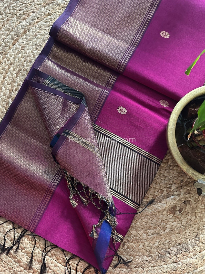 Maheshwari Zari Skirt Butti Saree
