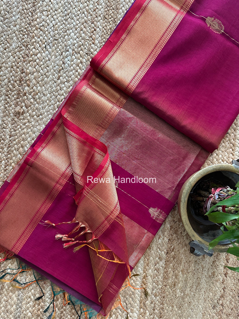 Maheshwari Shaded Butta Saree