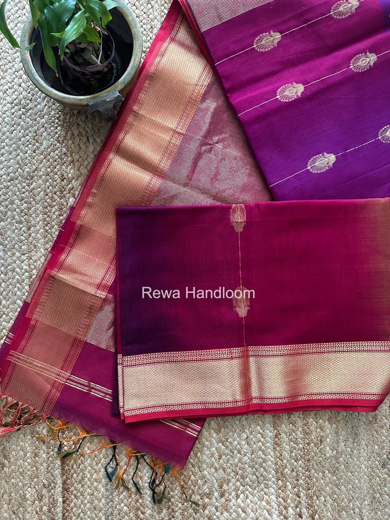Maheshwari Magenta Shaded Butta Saree BLSS07