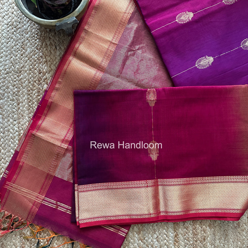 Maheshwari Magenta Shaded Butta Saree BLSS07