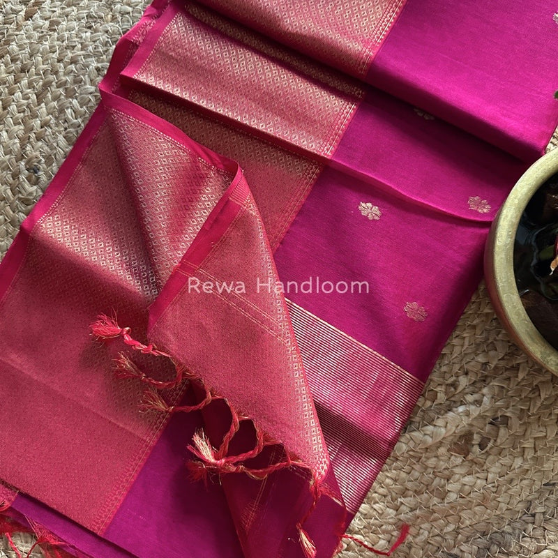 Maheshwari Zari Skirt Butti Saree
