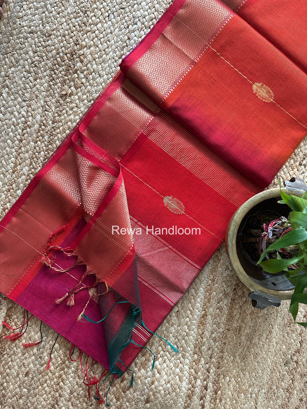 Maheshwari Shaded Butta Saree