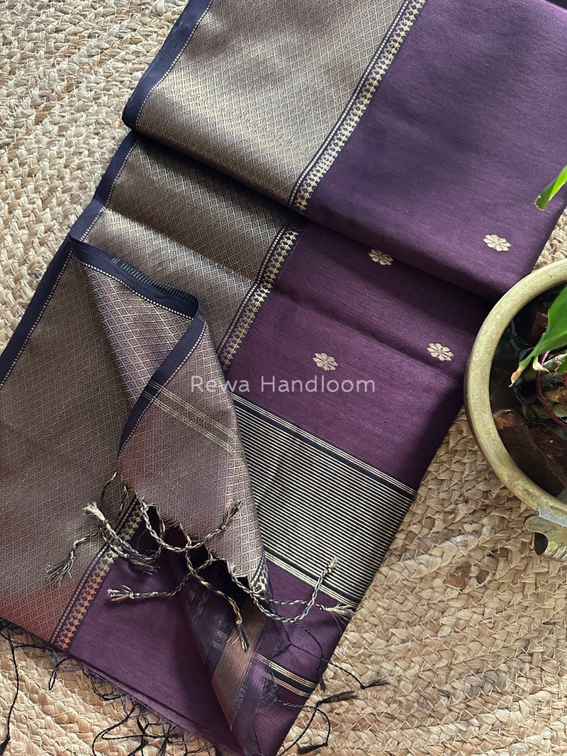 Maheshwari Zari Skirt Butti Saree