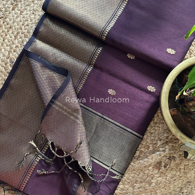 Maheshwari Zari Skirt Butti Saree