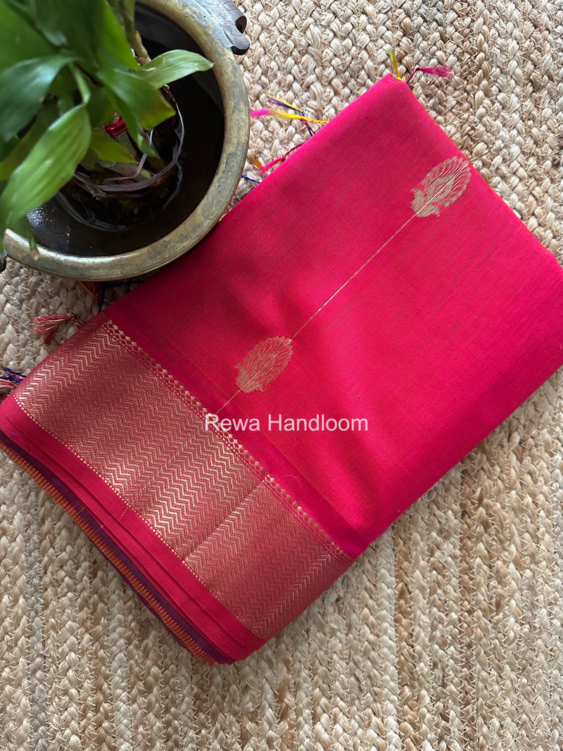 Maheshwari Pink Shaded Butta Saree BLSS03