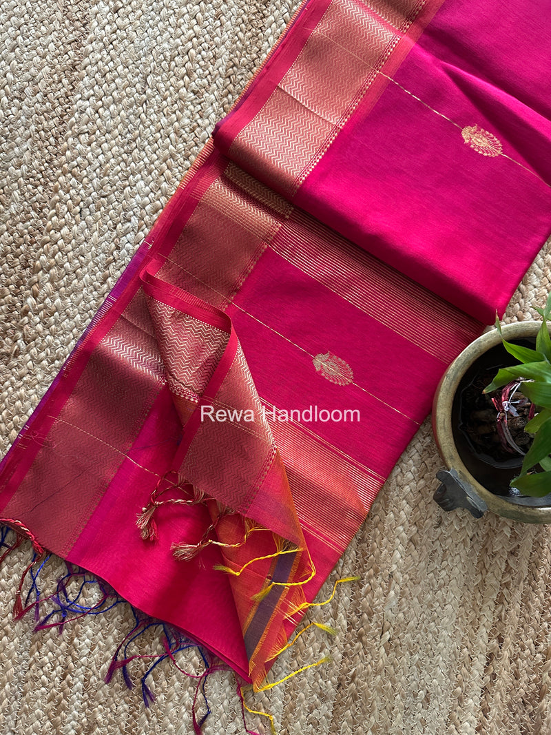 Maheshwari Shaded Butta Saree