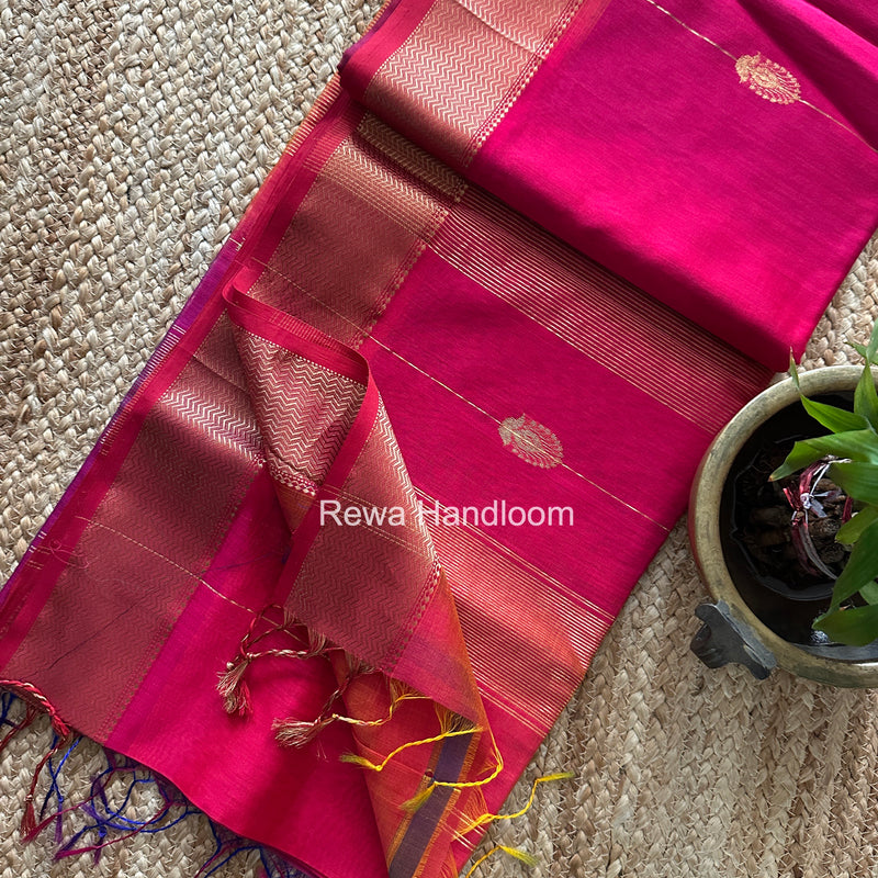 Maheshwari Shaded Butta Saree