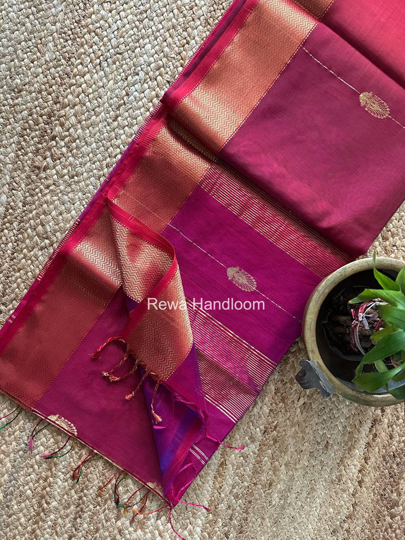 Maheshwari Shaded Butta Saree