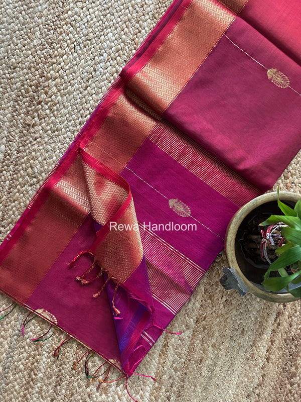 Maheshwari Shaded Butta Saree
