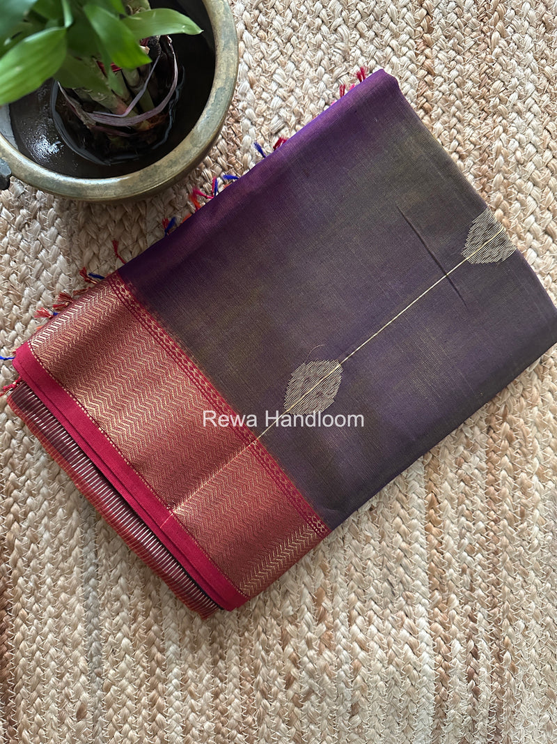 Maheshwari Violet Shaded Butta Saree BLSS015