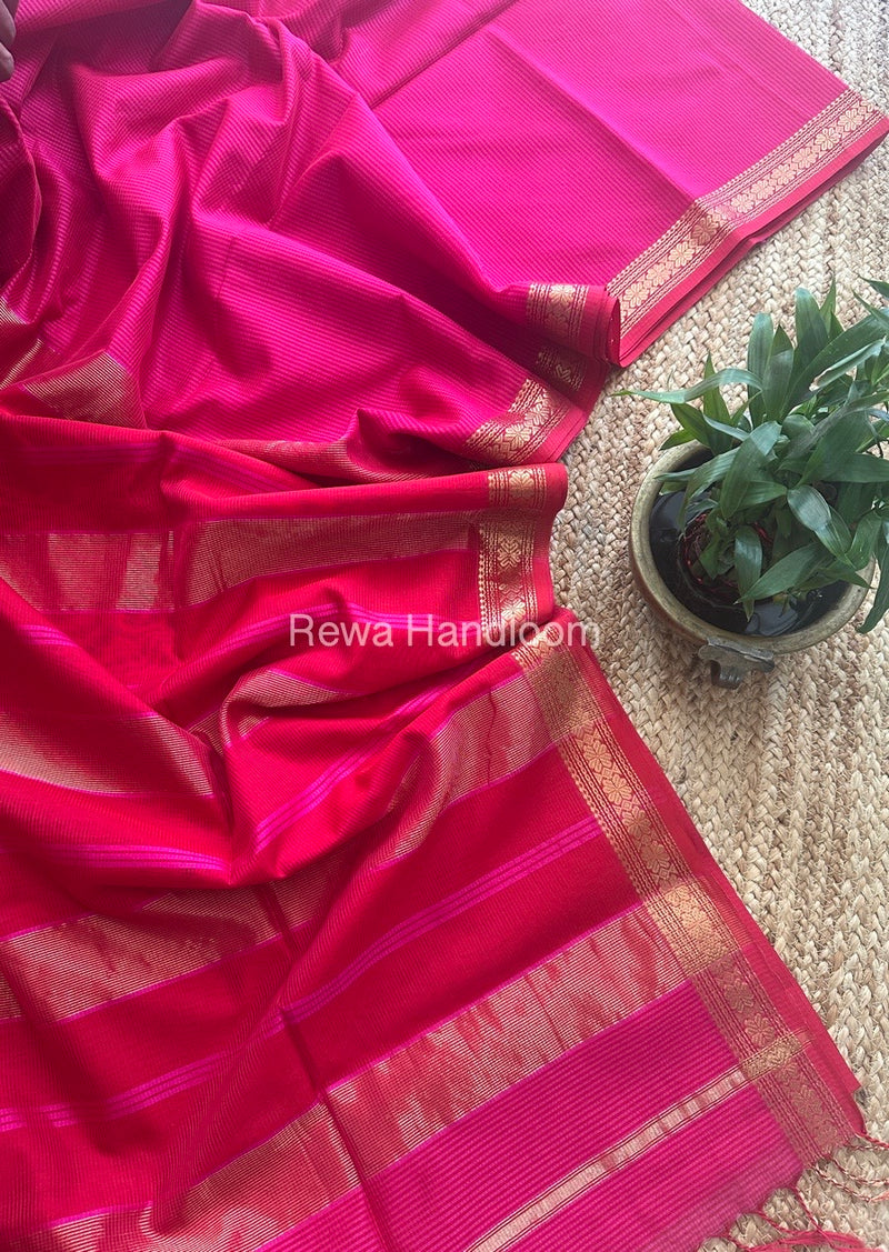 Maheshwari Garbha Reshami Silk Saree