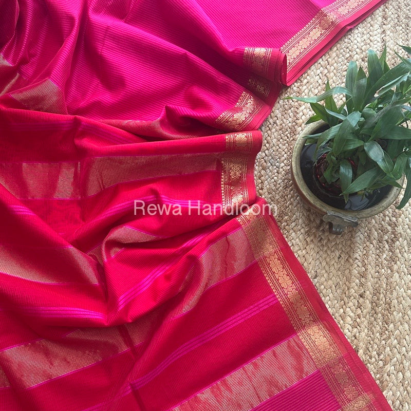 Maheshwari Garbha Reshami Silk Saree