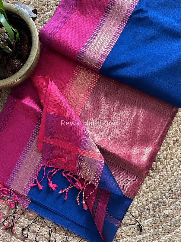 Maheshwari Resham Thread Border Saree