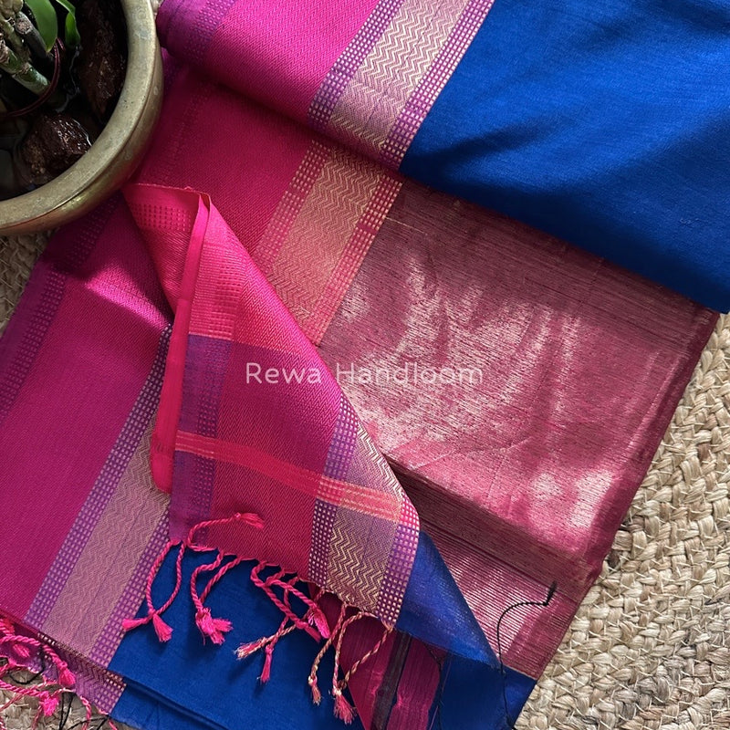 Maheshwari Resham Thread Border Saree
