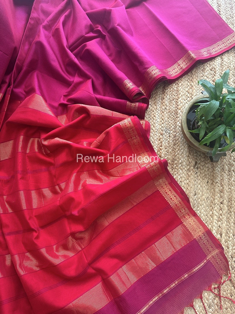 Maheshwari Garbha Reshami Silk Saree