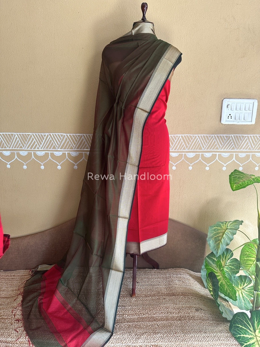 Maheshwari Multicolour Dress Material