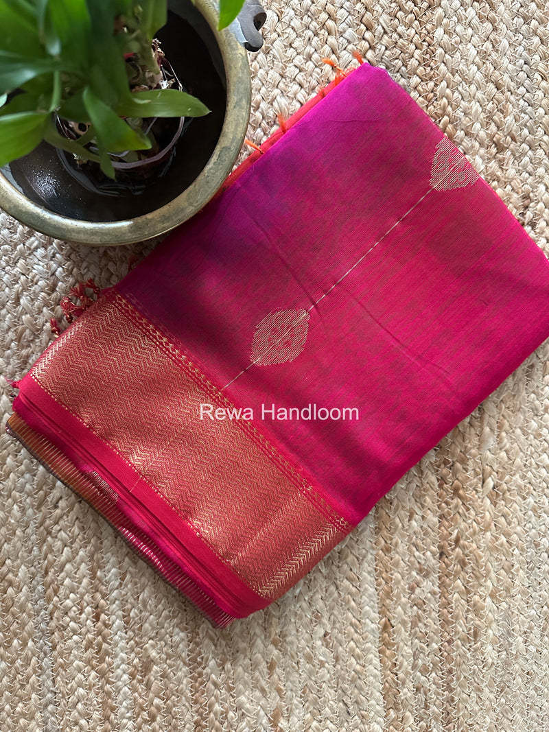 Maheshwari Rani Pink Shaded Butta Saree BLSS019
