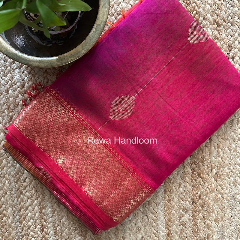 Maheshwari Rani Pink Shaded Butta Saree BLSS019