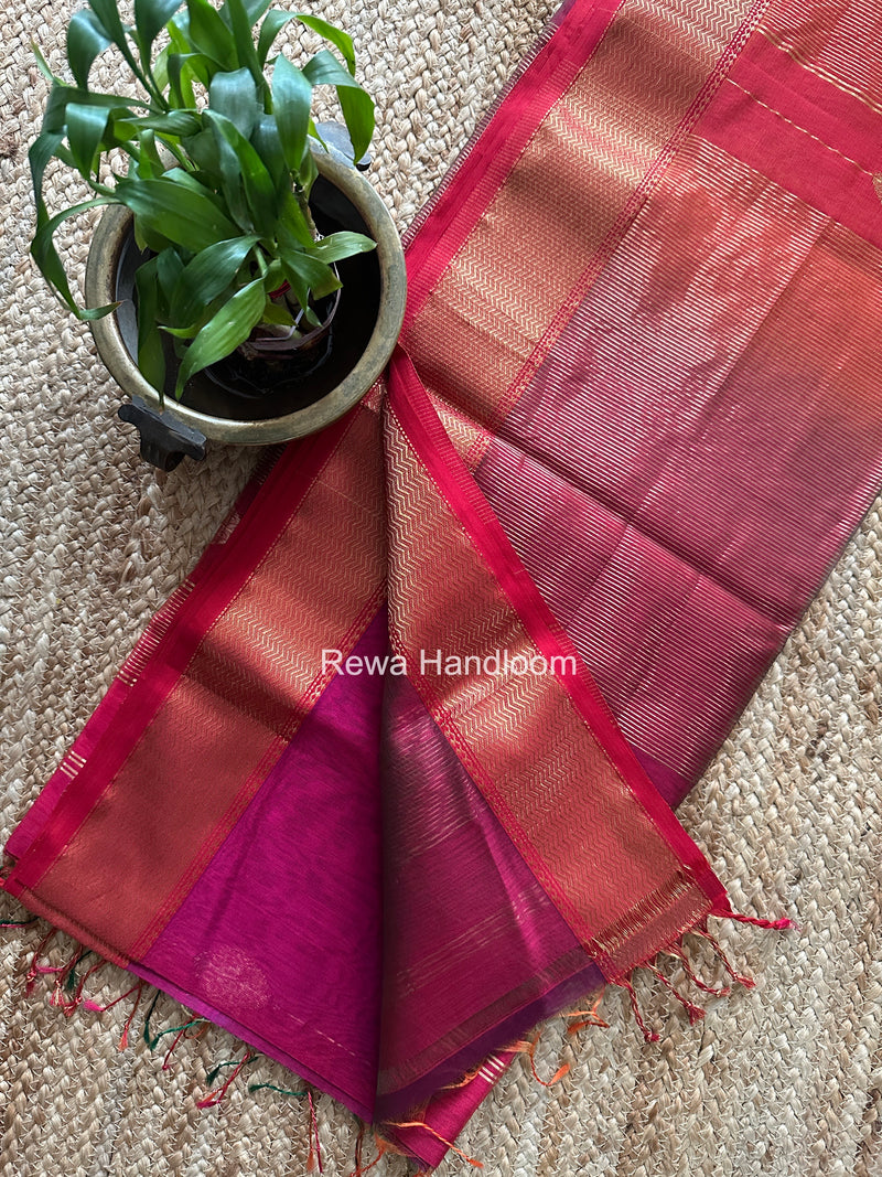 Maheshwari Rani Pink Shaded Butta Saree BLSS019