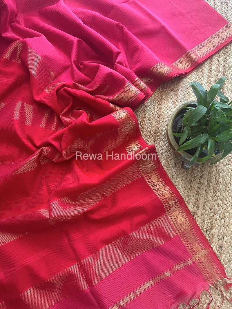 Maheshwari Garbha Reshami Silk Saree