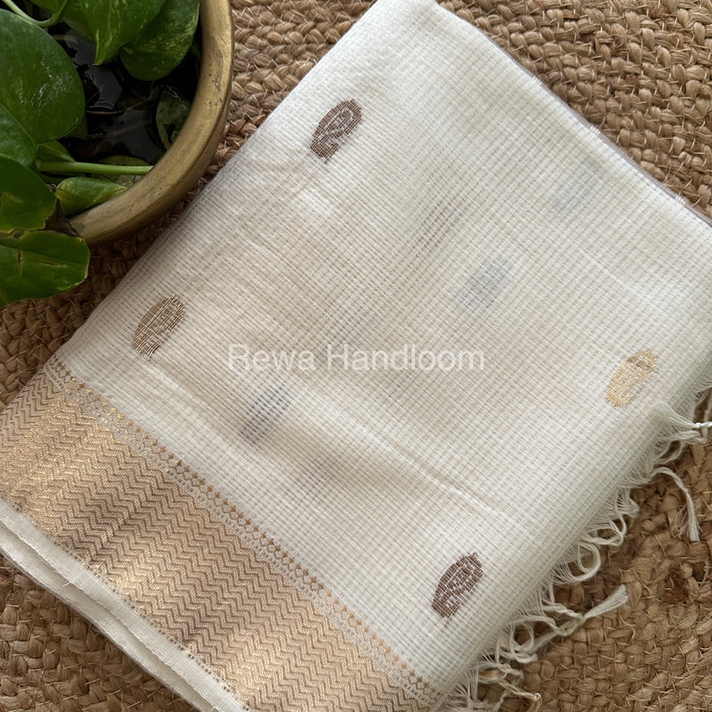  Zari Butti ~ Maheshwari Saree