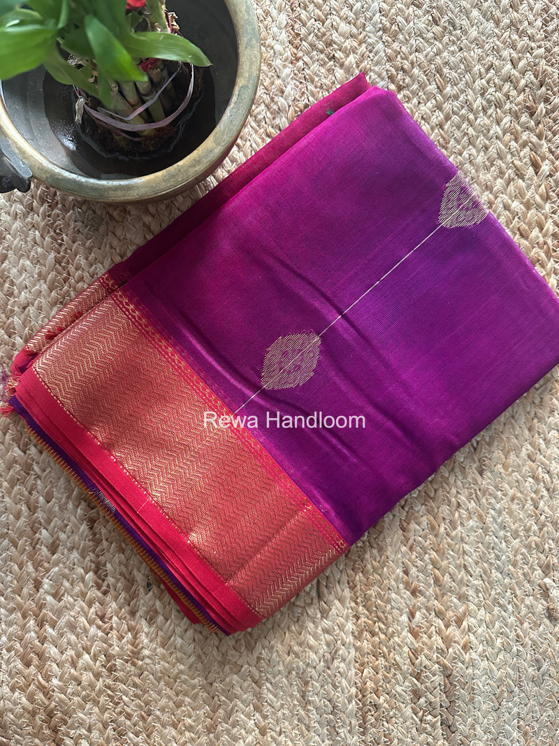 Maheshwari Purple Shaded Butta Saree BLSS024
