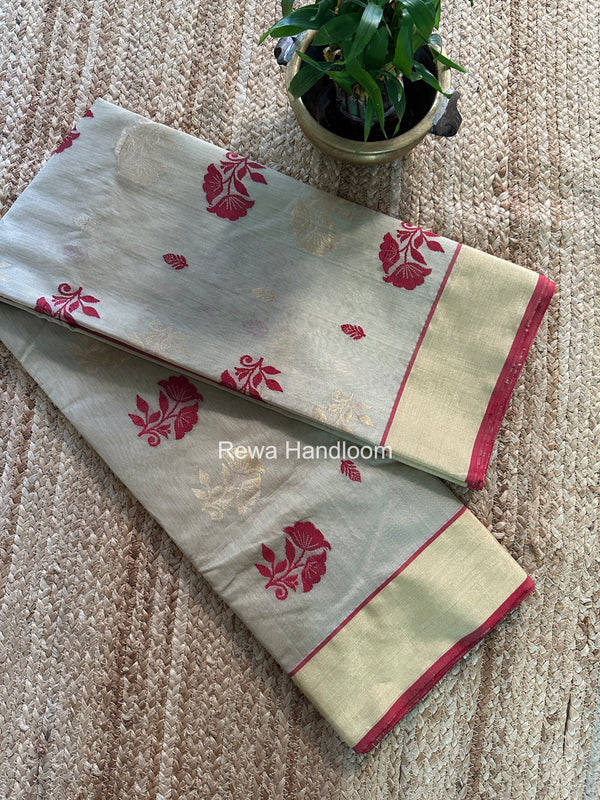 Chanderi Butta Silk Saree