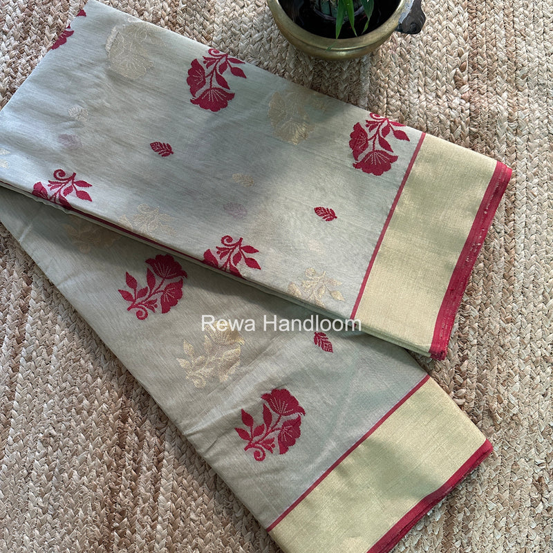 Chanderi Butta Silk Saree