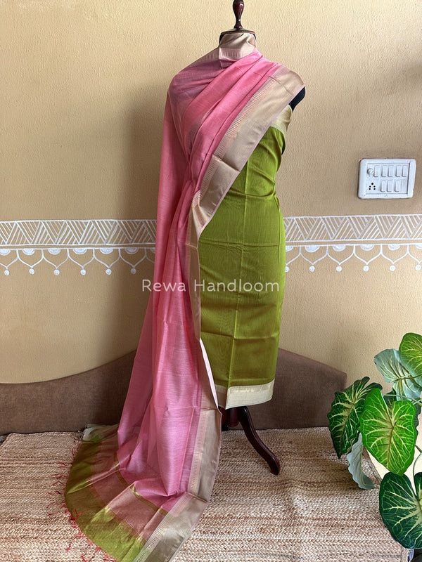 Maheshwari Resham Border Dress Material