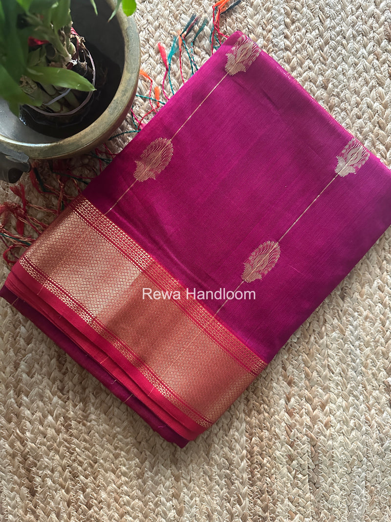 Maheshwari Magenta Shaded Butta Saree BLSS012