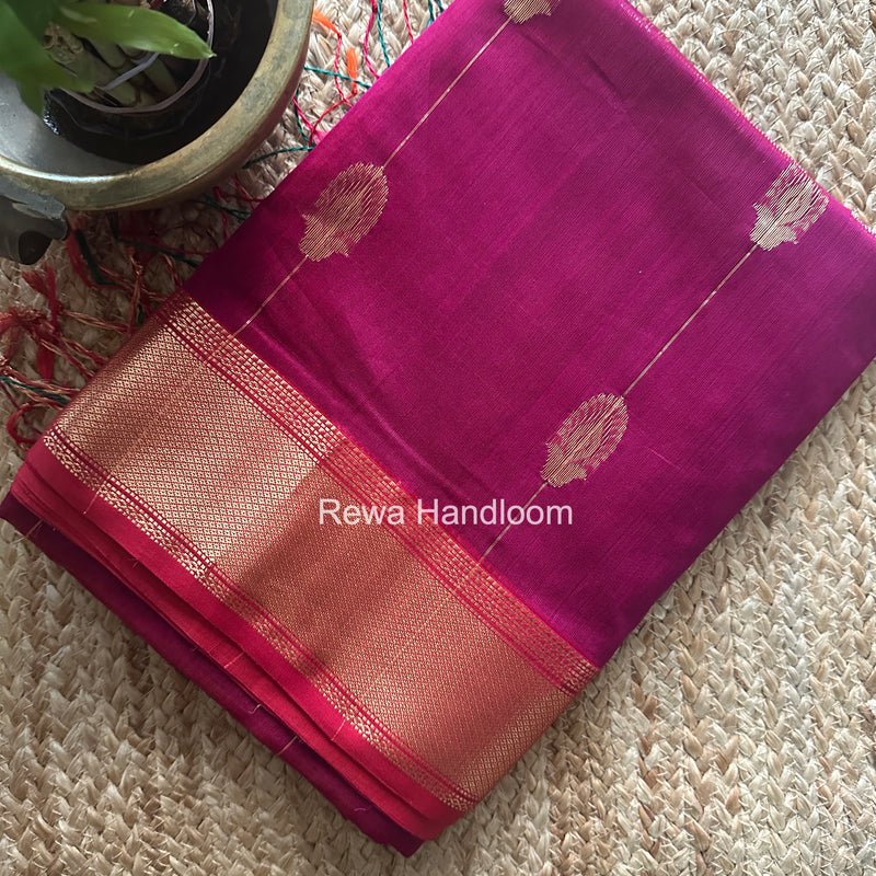 Maheshwari Magenta Shaded Butta Saree BLSS012