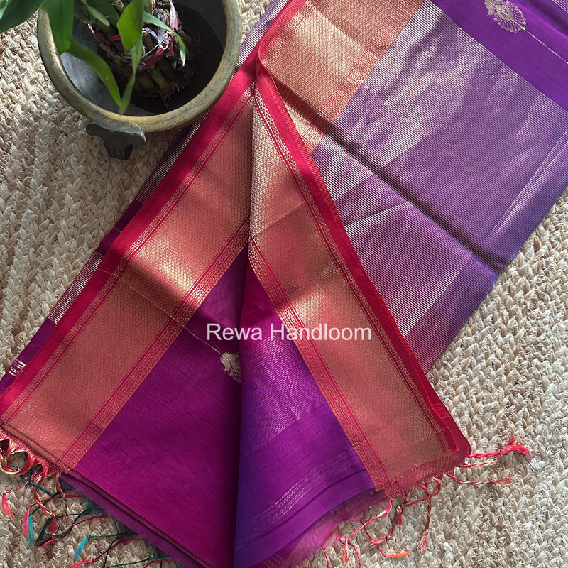 Maheshwari Magenta Shaded Butta Saree BLSS012