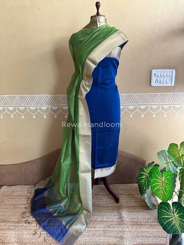 Maheshwari Resham Border Dress Material