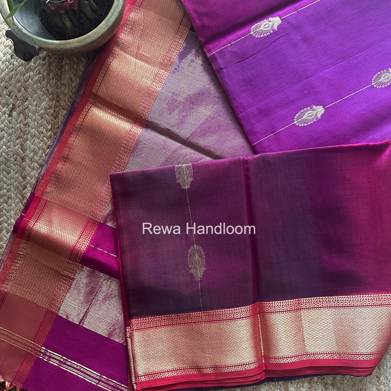 Maheshwari Magenta Shaded Butta Saree BLSS012