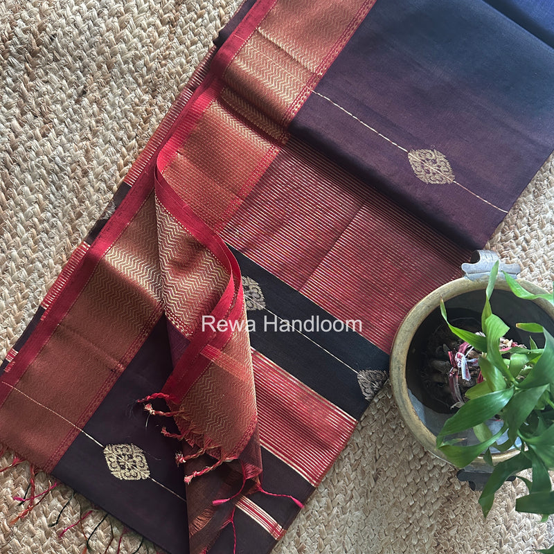 Maheshwari Shaded Butta Saree
