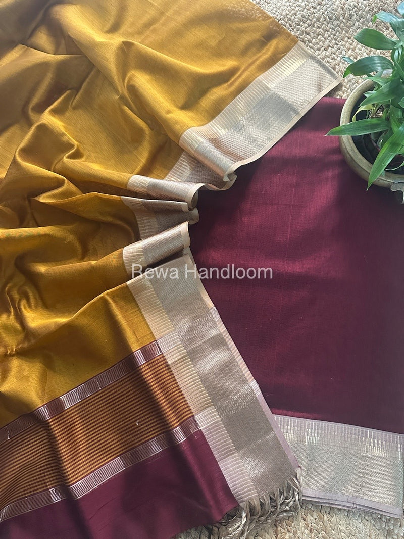 Maheshwari Zari Border Dress Material
