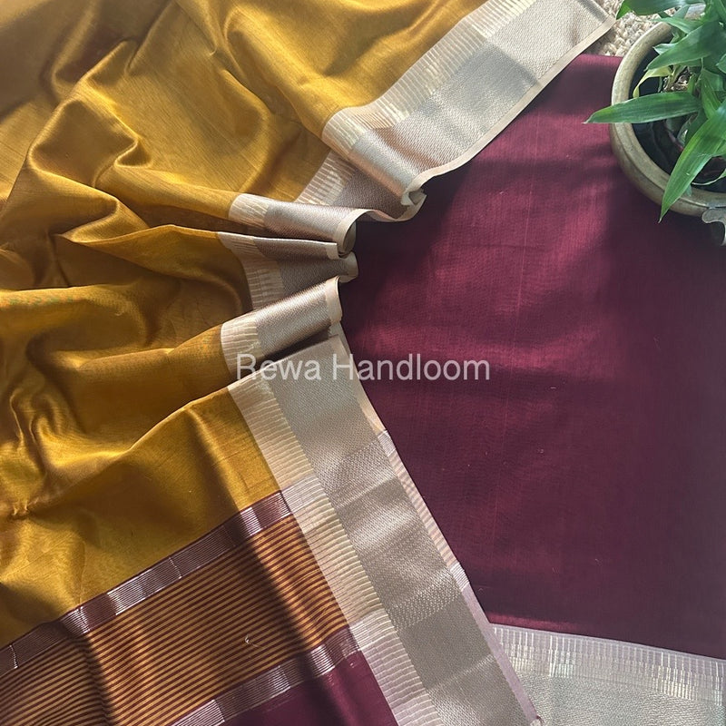 Maheshwari Zari Border Dress Material