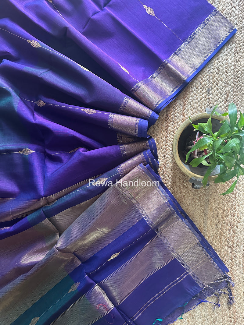 Maheshwari Violet Shaded Butta Saree BLSS033