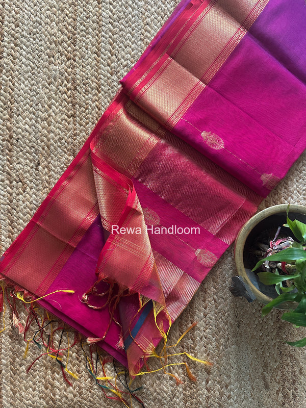 Maheshwari Shaded Butta Saree