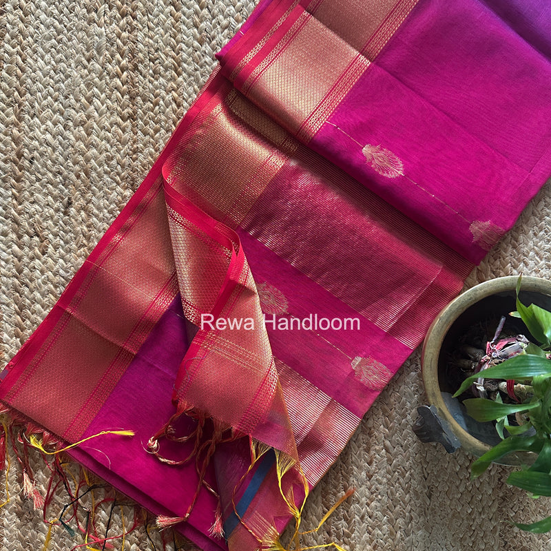 Maheshwari Shaded Butta Saree