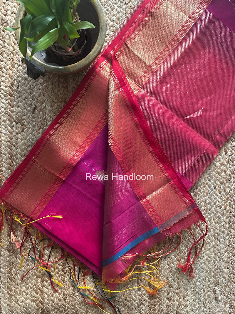 Maheshwari Rani Pink Shaded Butta Saree BLSS014