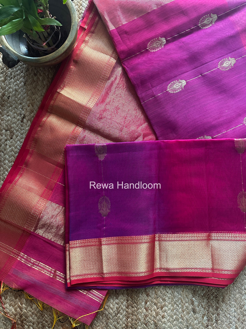 Maheshwari Rani Pink Shaded Butta Saree BLSS014