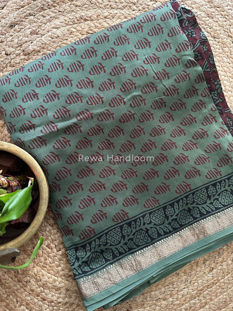 Maheshwari Green Bagh Print Suit BSP0136