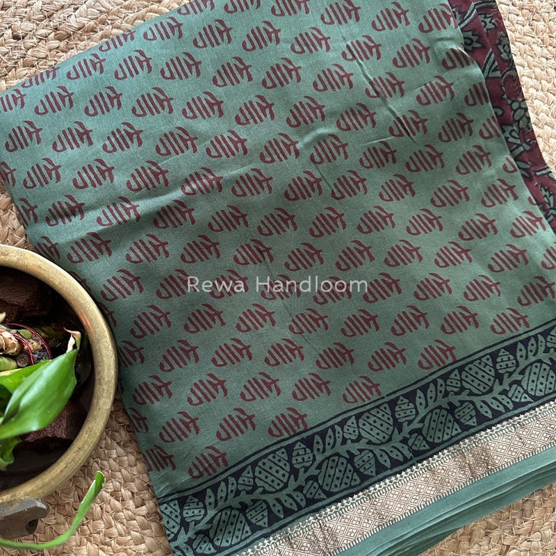 Maheshwari Green Bagh Print Suit BSP0136