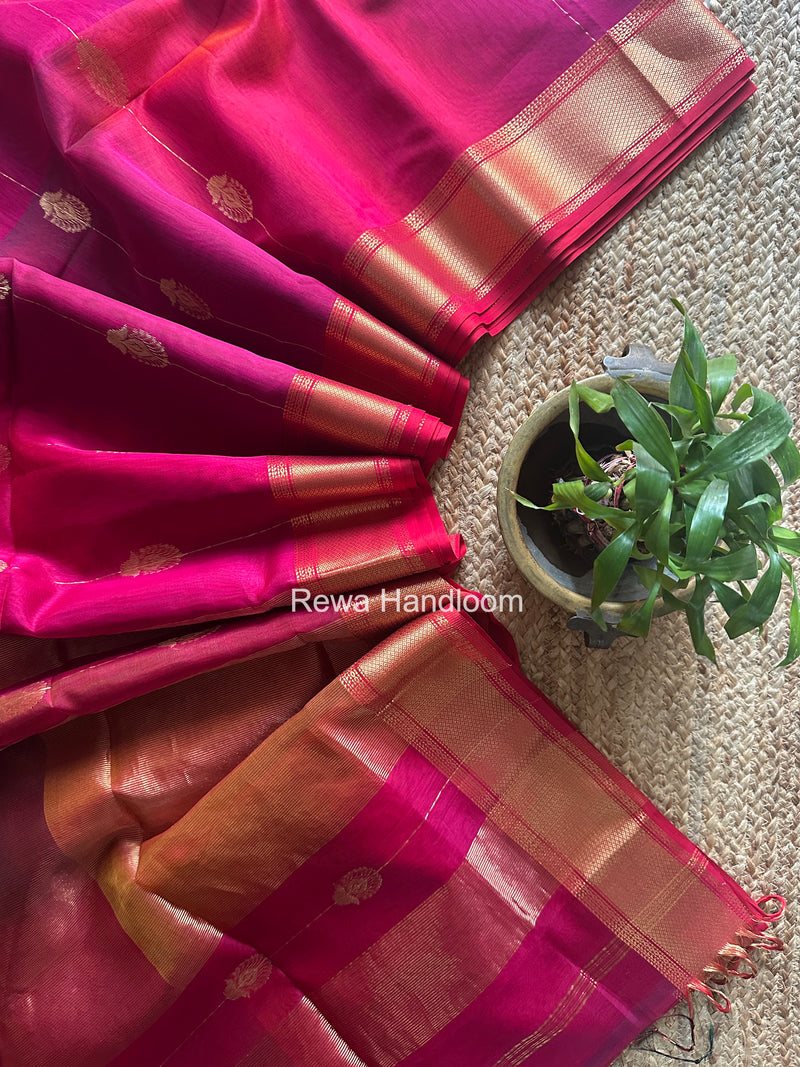 Maheshwari Rani Pink Shaded Butta Saree BLSS014
