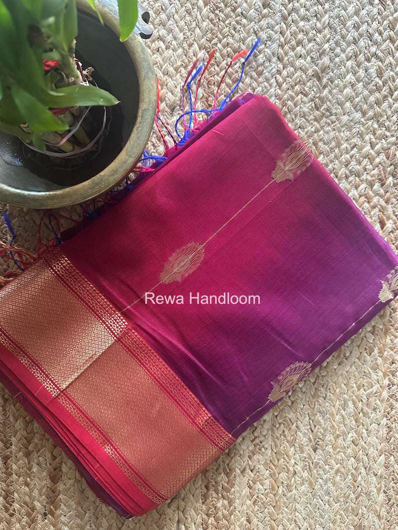 Maheshwari Magenta Shaded Butta Saree BLSS01